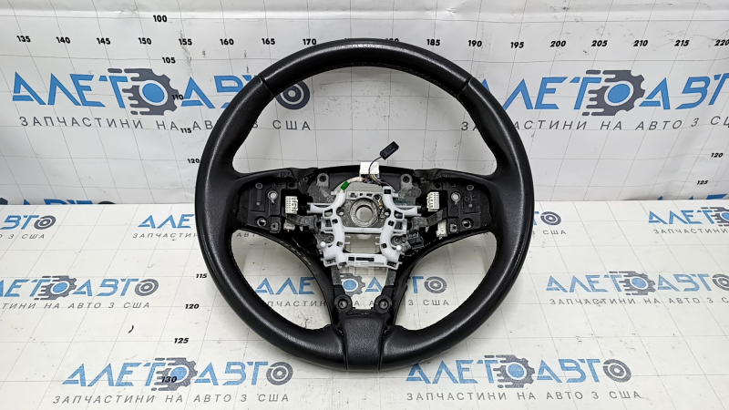 Steering wheel bare Acura MDX 14-18 pre-rest leather black, with rear pad, scratches