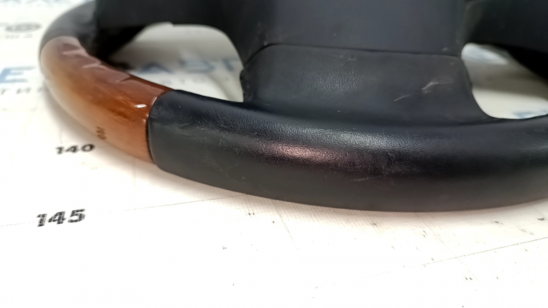 Bare steering wheel Lexus RX350 RX450h 10-12 pre-rest leather black, light wood, scratches, bumps, abrasions