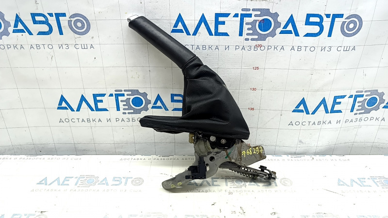 Parking brake lever VW Passat b8 16-19 USA leather, scratches, worn