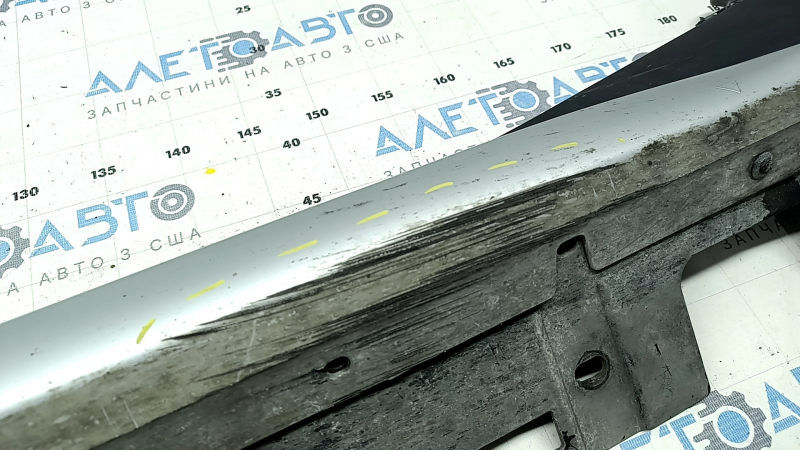 Threshold right BMW X1 F48 16-21 X-line, Sport-line, silver + structure, scratches, scuffs