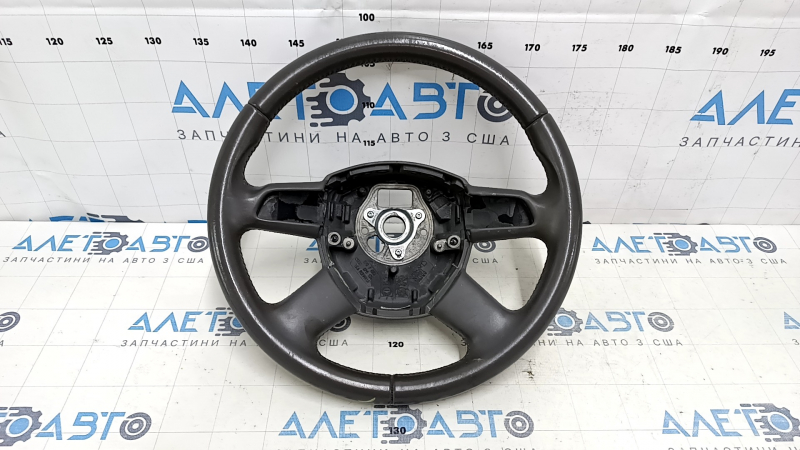 Bare steering wheel Audi Q5 8R 09-13 leather, gray, without buttons, 4 spokes, scratches