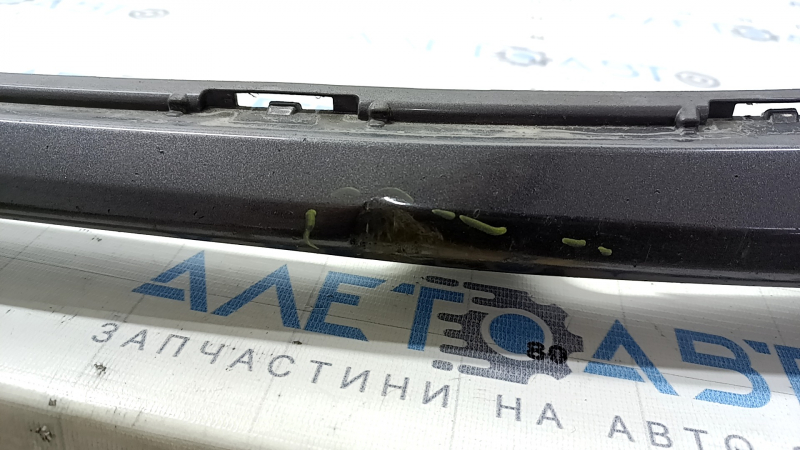 Front bumper bare Toyota Camry v70 18-20 LE\XLE without parking sensors, graphite, dented, scratches, made, broken fastening