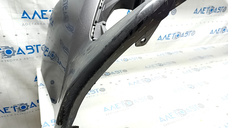 Front bumper bare Toyota Camry v70 18-20 LE\XLE without parking sensors, graphite, dented, scratches, made, broken fastening