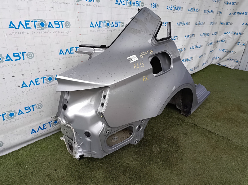 Quarter wing rear right Audi A3 8V 15-20 4d, silver, on the body