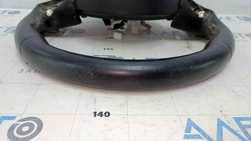 Naked steering wheel Jeep Renegade 15-17 black leather, without cushion and buttons, for dry cleaning, scratches, bumps