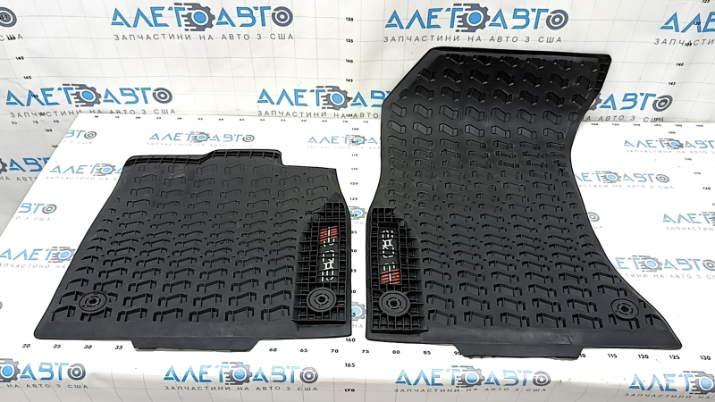 Set of floor mats for Audi Q5 80A 18-24 rubber, black, S-Line, scratches