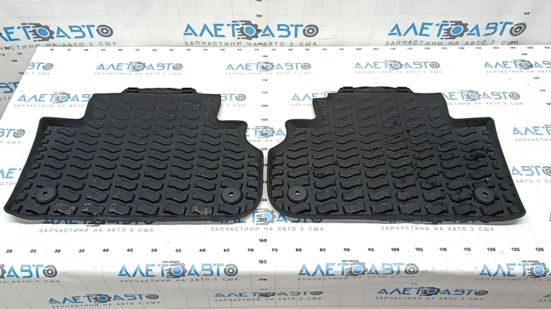 Set of floor mats for Audi Q5 80A 18-24 rubber, black, S-Line, scratches