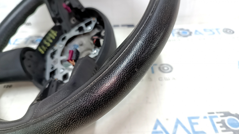 Bare steering wheel Mini Cooper Countryman R60 10-16 leather black, with lower pad, scratches, needs cleaning