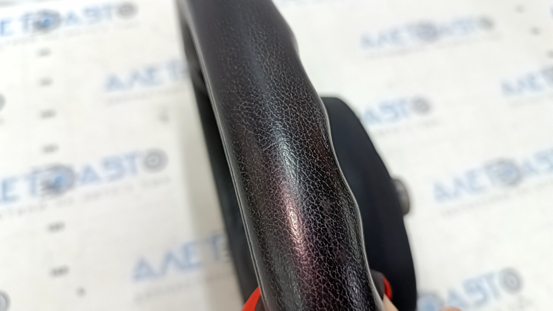 Bare steering wheel Mini Cooper Countryman R60 10-16 leather black, with lower pad, scratches, needs cleaning