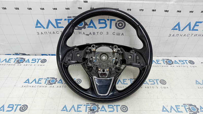 Naked steering wheel Mitsubishi Outlander 14-16 leather black, scratches