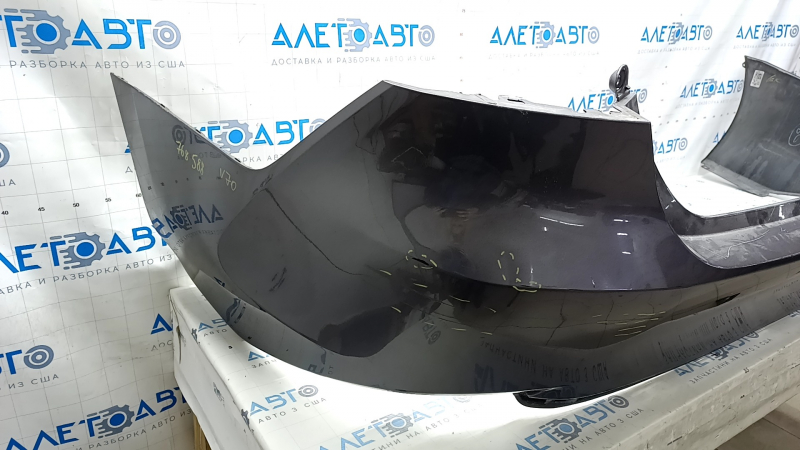 Bare rear bumper Toyota Camry v70 18-24 L/LE/XLE without parking sensors, graphite, broken mount, cracks