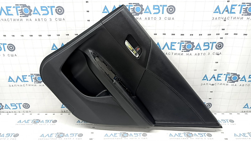 Door trim card rear right Honda Accord 13-17 leather black, armrest leather black, with inner handle
