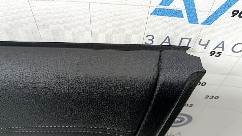 Door trim card front right Honda Accord 16-17 leather black, armrest leather black, molding under wood gloss, for cleaning