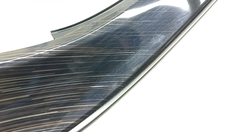 Right dashboard trim Toyota Camry v70 18-24 with air duct deflector, brown, wood-like, scratches