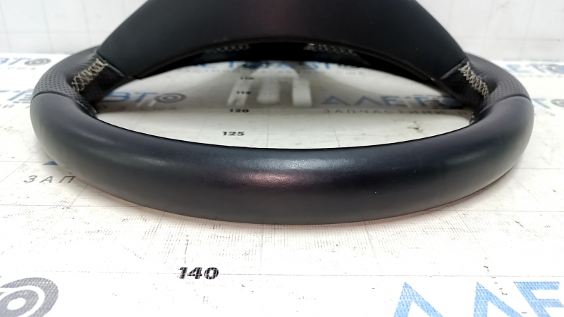 Naked steering wheel Mercedes CLA 14-19 leather black, white stitching, scratches, dents