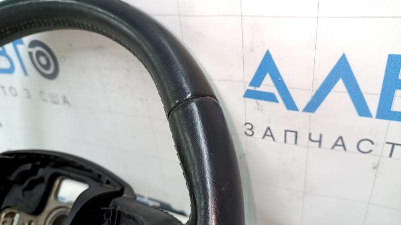 Bare steering wheel Audi Q5 8R 13-17 leather black, no buttons, scratches, bumps