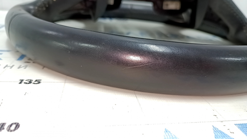 Bare steering wheel Audi Q5 8R 13-17 leather black, no buttons, scratches, bumps