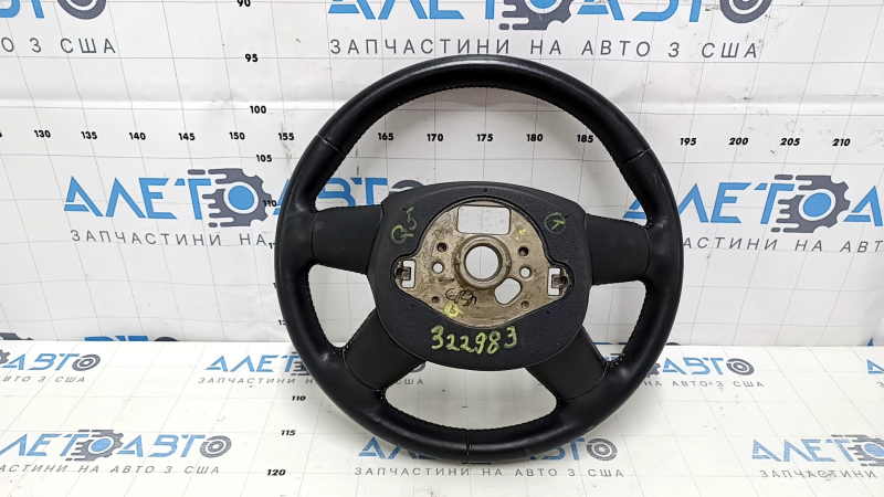 Bare steering wheel Audi Q5 8R 13-17 leather black, no buttons, scratches, bumps