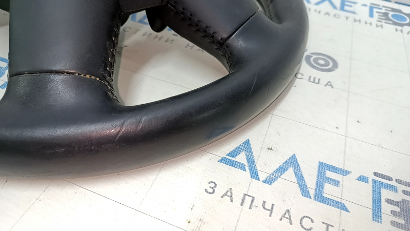 Bare steering wheel Audi Q5 8R 13-17 leather black, no buttons, scratches, bumps