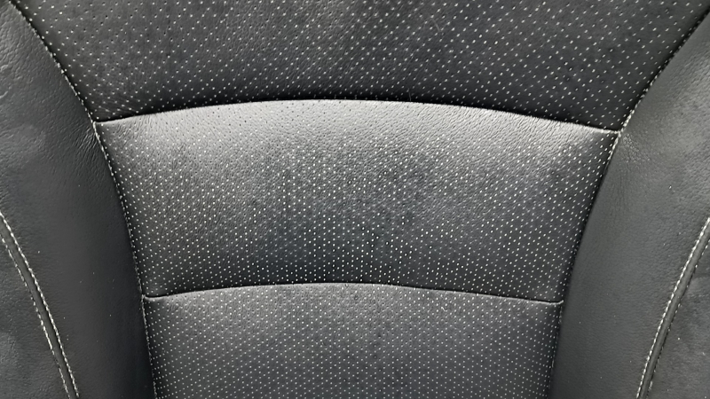 Honda Accord 13-17 passenger seat upholstery black leather with perforation, heated, contact with water, dry cleanable