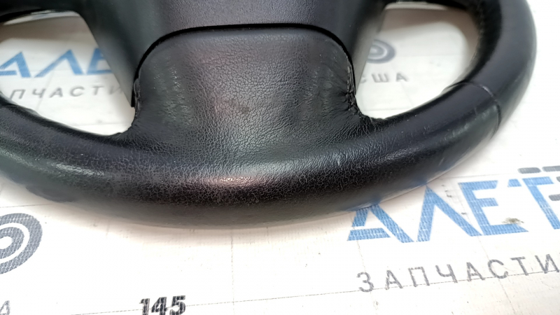 Bare steering wheel Cadillac ATS 13 - black leather, no buttons, scratches, dents, bumps, needs cleaning