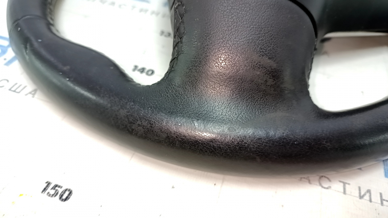 Bare steering wheel Cadillac ATS 13 - black leather, no buttons, scratches, dents, bumps, needs cleaning