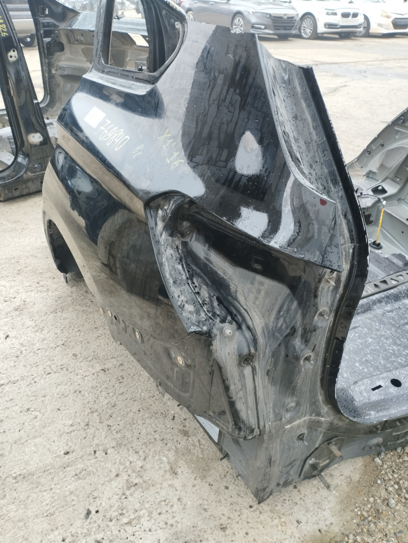 Quarter wing rear left BMW X1 F48 16-22 black, on the body