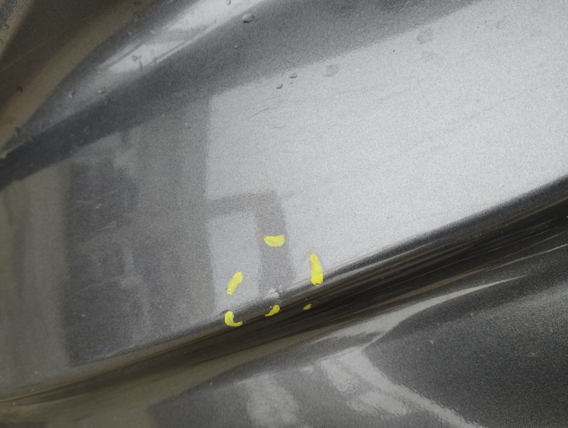 Quarter wing rear left Toyota Camry v70 18-24 without BSM, graphite on body, bumps