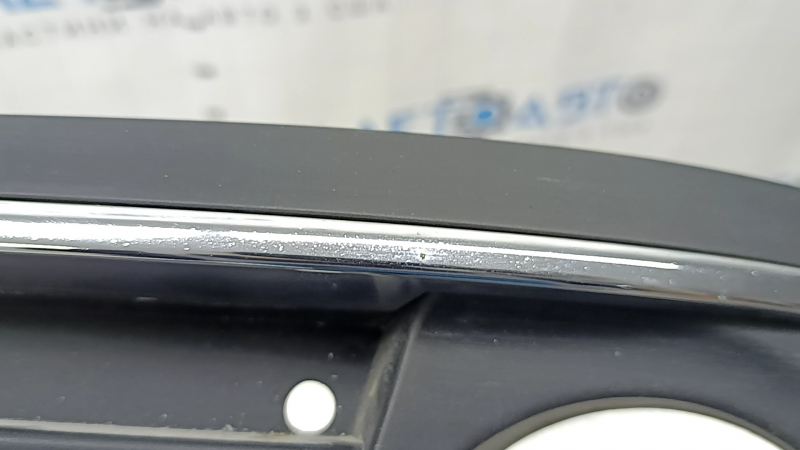 Lower grille front bumper left BMW 5 F10 14-16 partially open under fog lights, Luxury Line, with chrome molding, sand