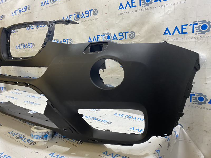 Bare front bumper BMW X3 F25 15-17 without park assist, under LED fog lights, under camera