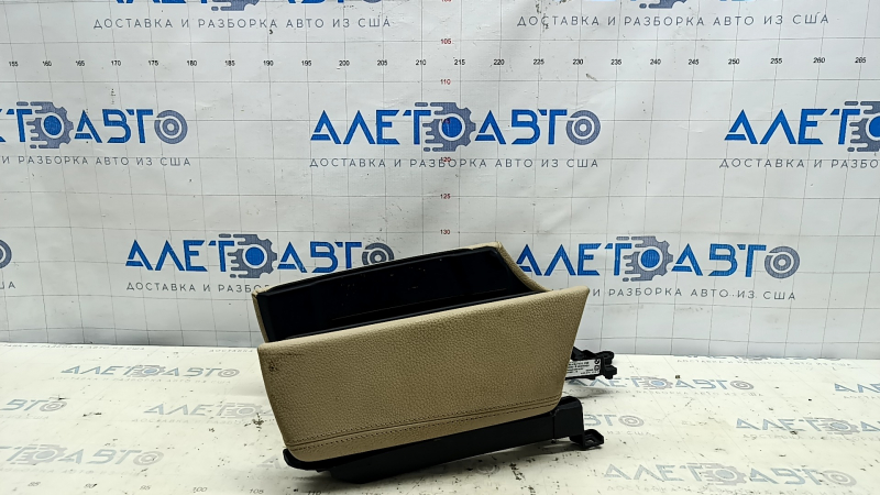 Armrest BMW 5 F10 11-16 leather Dakota beige, cracked leather, needs cleaning