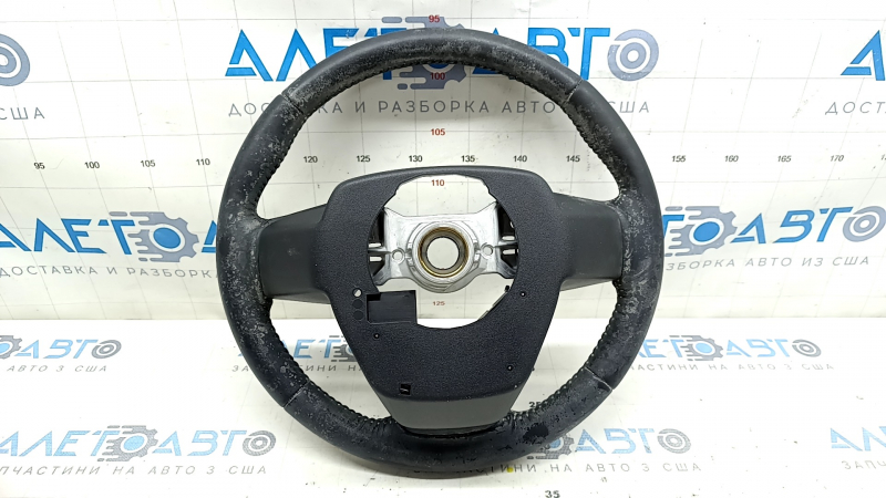 Naked steering wheel Toyota Venza 21-24 leather black, heated, with steering wheel computer, scratches