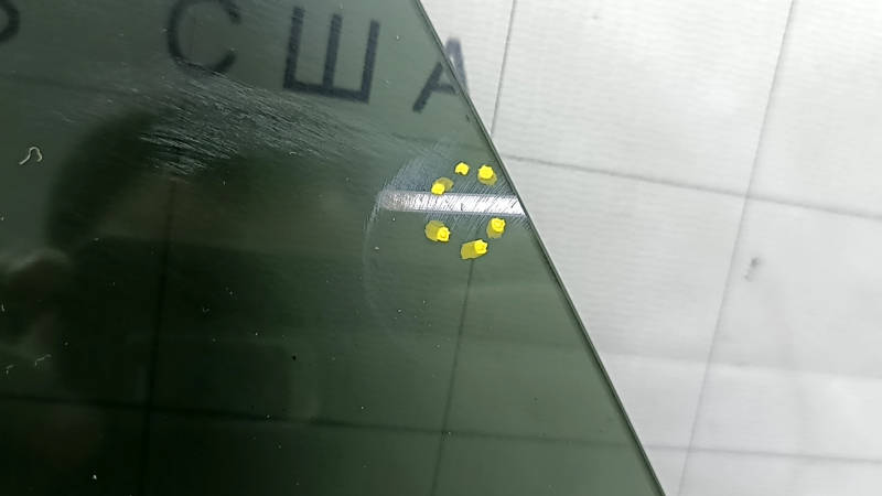 Glass of the rear left door Volvo XC60 18-23 tinted, scratches