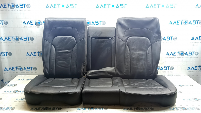 Upholstery Rear row of seats 2nd row Audi Q5 8R 09-17 leather, black