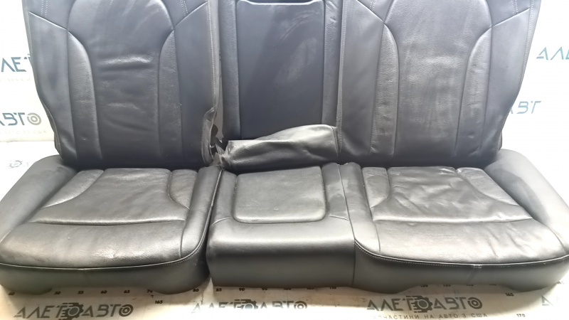 Upholstery Rear row of seats 2nd row Audi Q5 8R 09-17 leather, black
