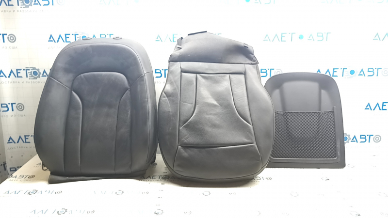 Audi Q5 8R 09-17 passenger seat trim set, leather, black, heated