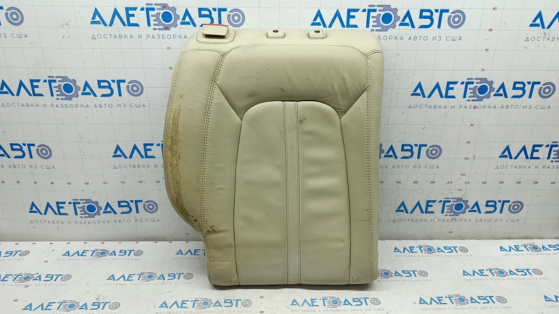 Rear row of seats upper part right Lincoln MKZ 13-16 beige leather, bumps and dents on leather, for dry cleaning