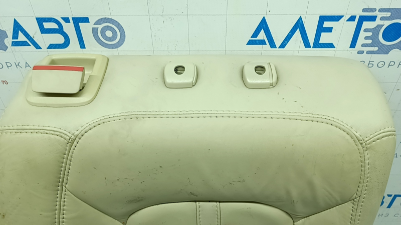Rear row of seats upper part right Lincoln MKZ 13-16 beige leather, bumps and dents on leather, for dry cleaning