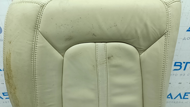 Rear row of seats upper part right Lincoln MKZ 13-16 beige leather, bumps and dents on leather, for dry cleaning