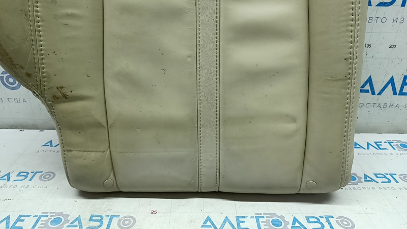 Rear row of seats upper part right Lincoln MKZ 13-16 beige leather, bumps and dents on leather, for dry cleaning
