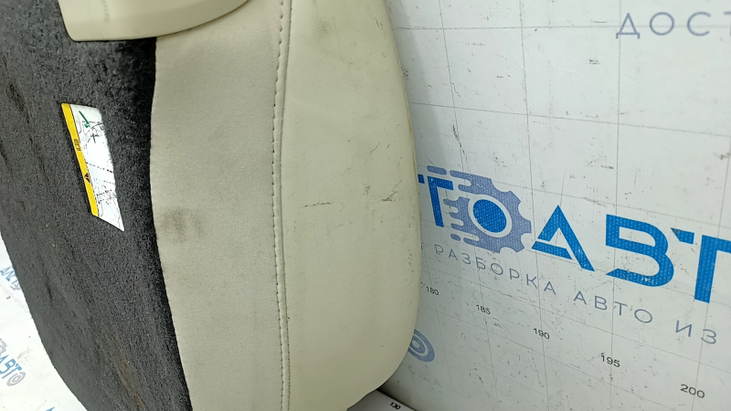 Rear row of seats upper part right Lincoln MKZ 13-16 beige leather, bumps and dents on leather, for dry cleaning
