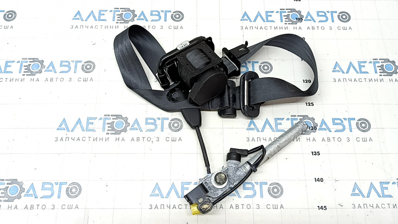 Passenger seat belt with tensioner Honda CRV 23-25 HEV black, melted, for dry cleaning