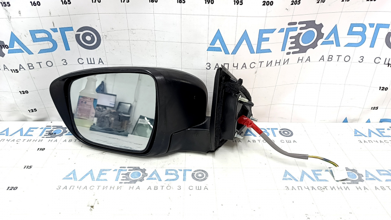 Left side mirror complete Nissan Rogue Sport 17-19 5 pins, turn signal, graphite