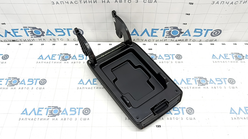 Armrest of the central console Honda CRV 23-25 leather black with orange stitching, for cleaning
