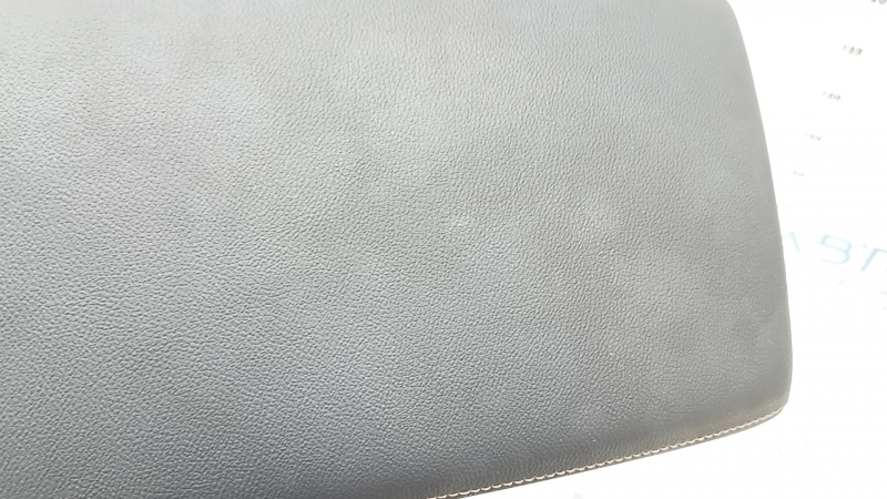 Armrest of the central console Honda CRV 23-25 leather black with orange stitching, for cleaning