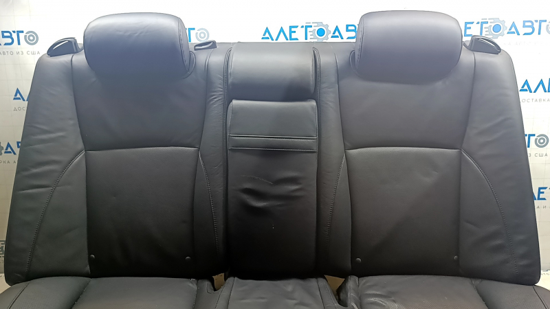 Rear row of seats 2 row Lexus ES350 07-09 leather black, scratches, white spot