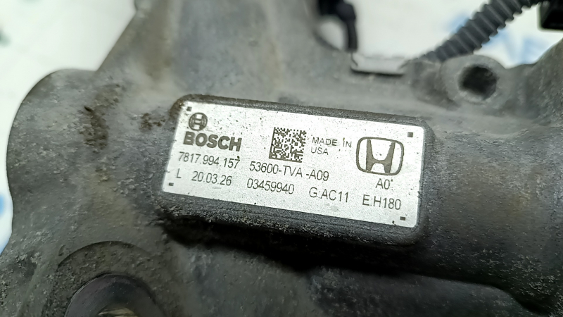 Steering rack Honda Accord 18-20 2.0 hybrid contact with water, rusty shaft