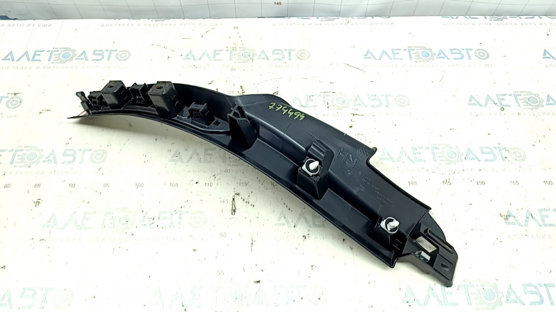 Door sill trim rear right BMW X5 G05 19-24 black with chrome insert BMW, backlight, oxidized, damaged by water