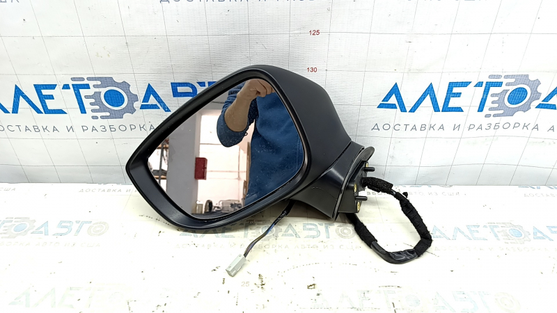 Left side mirror assembly Mazda CX-5 17-25 6 pins, BSM, heated, turn signal, blue