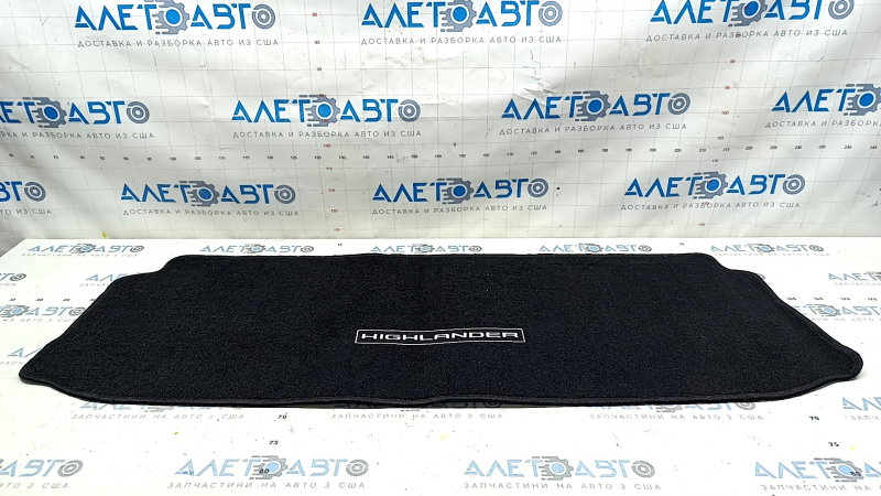 Trunk mat Toyota Highlander 20-23 cloth black, without subwoofer, hybrid